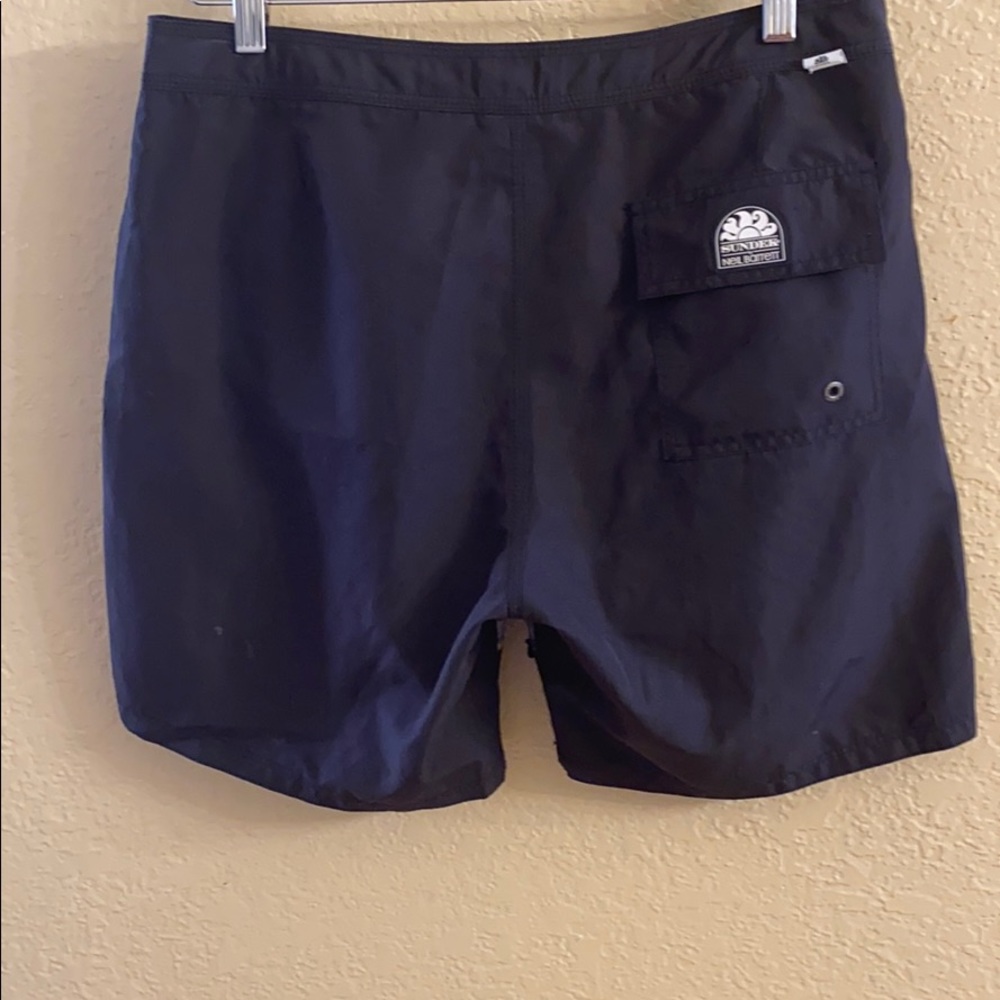 Neil Barrett x Sundek Surf Print Board Shorts Gray Swim Trunks Men's Size 32 - Picture 8 of 8